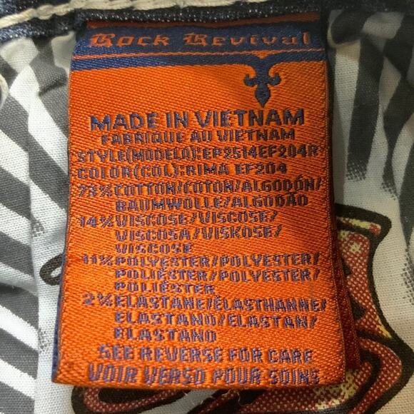 Rock Revival Rima Jeans Womens 26 Embellished Easy Skinny Leg Med Blue Denim NWT - Picture 12 of 16